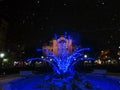 Singing fountain on Main street in Kosice, Slovakia Royalty Free Stock Photo