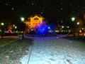 Singing fountain on Main street in Kosice, Slovakia Royalty Free Stock Photo