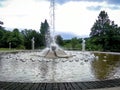 Singing fountain in Marianske Lazne Marienbad - Czech Republic Royalty Free Stock Photo