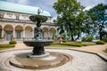 Singing Fountain near Queen Anne`s Renaissance Summer Palace in the Royal Gardens of the Prague Castle Royalty Free Stock Photo