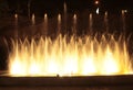 Singing fountain at Rike square Tbilisi at night Royalty Free Stock Photo