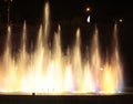 Singing fountain at Rike square Tbilisi at night Royalty Free Stock Photo