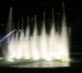 Singing fountain at Rike square Tbilisi at night Royalty Free Stock Photo