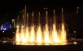 Singing fountain at Rike square Tbilisi at night Royalty Free Stock Photo