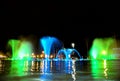 Singing fountain in Salou Spain Royalty Free Stock Photo