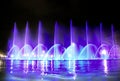 Singing fountain in Salou Spain Royalty Free Stock Photo