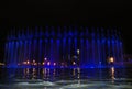 Singing fountain in Salou Spain Royalty Free Stock Photo