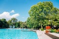 Singing Fountains at Garden of Tsar Simeon in Plovdiv, Bulgaria Royalty Free Stock Photo