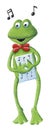 The singing frog Royalty Free Stock Photo