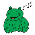 Singing Frog Royalty Free Stock Photo