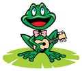 Singing frog Royalty Free Stock Photo