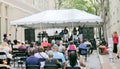 Performers onstage at the Memphis Music and Heritage Festival Royalty Free Stock Photo