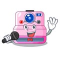 Singing instant camera in a shape character