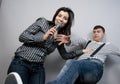 Singing Karaoke Royalty Free Stock Photo