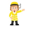 Singing Lollipop Lady Cartoon Character