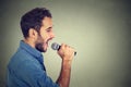 Singing man Royalty Free Stock Photo