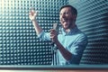 Singing man Royalty Free Stock Photo
