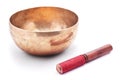 Singing meditation bowl Royalty Free Stock Photo