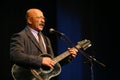 Singing performer author, poet, singer, musician, actor, guitarist and composer Alexander Rosenbaum. Royalty Free Stock Photo