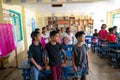 Singing third grade schoolchildren, Elementary School, Camiguin Island, Republic of the Philippines