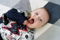 Singing rock baby Royalty Free Stock Photo