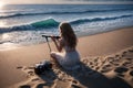 Singing Sands of Melodia Beach Royalty Free Stock Photo