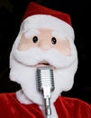 Singing Santa Royalty Free Stock Photo