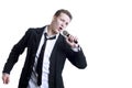 Singing Young Man Royalty Free Stock Photo