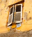 House Window. Vertical. Corfu Greece Royalty Free Stock Photo