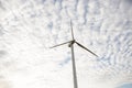 Single alternative energy wind turbine Royalty Free Stock Photo