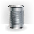 Single aluminum food can