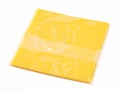 Single American cheese slice Royalty Free Stock Photo
