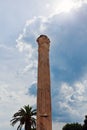 Single antique marble column