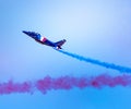 Single Armee El`Air Jet Performing Stunts at Airshow