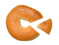 Single bagel Royalty Free Stock Photo