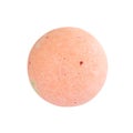 Single bath bomb, isolated on the white backround