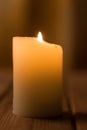 Single big candle Royalty Free Stock Photo