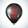 Single black ballon