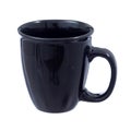 Black ceramic cup