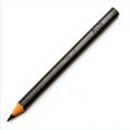 A single black pencil with orange tip and the number seven one zero on a white background angled slightly Royalty Free Stock Photo