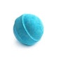 Single blue bath bomb Royalty Free Stock Photo