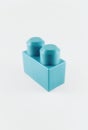 Single Blue Building Block Royalty Free Stock Photo