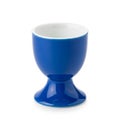 Single Blue Ceramic Egg Cup on White Background interior Royalty Free Stock Photo