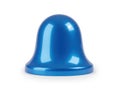 Single blue dome-shaped object positioned centrally against a plain white background Royalty Free Stock Photo