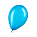 Single blue helium balloon, element of decorations