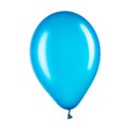 Single blue helium balloon, element of decorations