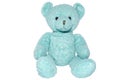 Single blue teddy bear Royalty Free Stock Photo