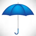 Single blue umbrella