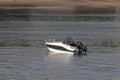 A single Boat in the sea Royalty Free Stock Photo