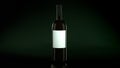 Single Bottle Red Wine Royalty Free Stock Photo